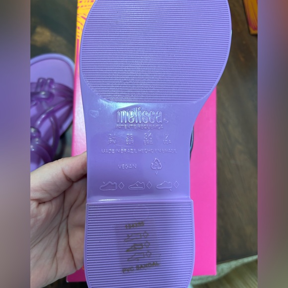 NWT Melissa Salinas purple Sandals - Picture 5 of 5